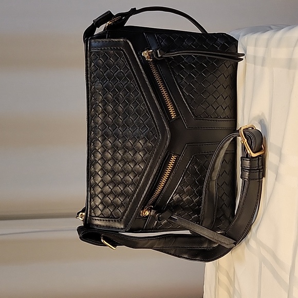 Unbranded Weaved crossbody handbag, Black - Picture 1 of 7